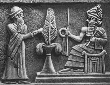 Ur-Nammu and Enlil with the Tree of Life