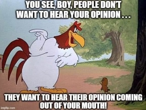 do you have an opinion